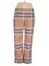 Unbranded 100% Polyester Plaid Brown Casual Pants Size XXL - photo 1