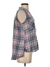 Rock & Republic Plaid Gray Sleeveless Button-Down Shirt Size S - photo 4