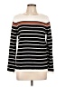 Pink Clover Stripes Black Pullover Sweater Size L - photo 1