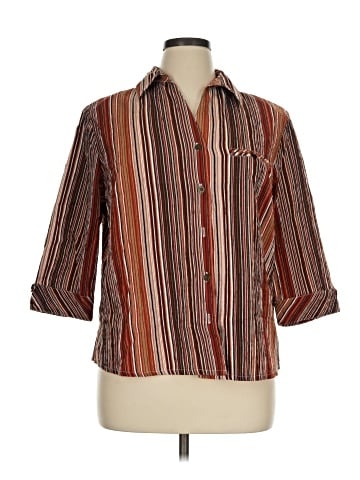 Alia 3/4 Sleeve Button-Down Shirt (view 1)