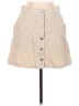 Uniqlo Solid Tan Casual Skirt Size 6 - photo 1