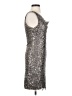 Max Studio 100% Nylon Metallic Silver Cocktail Dress Size S - photo 4