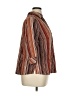 Alia Stripes Brown 3/4 Sleeve Button-Down Shirt Size 16 - photo 4