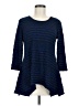 Tianello Blue Long Sleeve Top Size M - photo 1