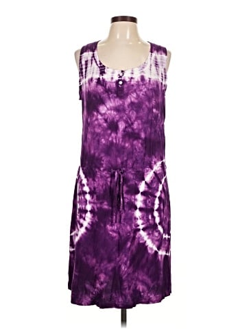 Pink Lotus Casual Dress (view 1)
