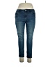 Inc Denim Solid Blue Jeans Size 12 - photo 1