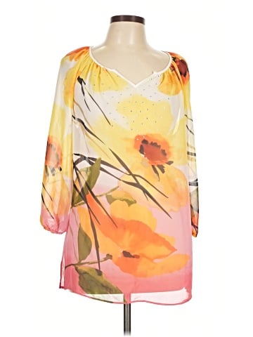 JM Collection 3/4 Sleeve Blouse (view 1)