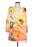 JM Collection 100% Polyester Orange 3/4 Sleeve Blouse Size L - photo 1