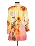JM Collection 100% Polyester Orange 3/4 Sleeve Blouse Size L - photo 2