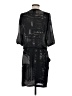 Collective Concepts 100% Polyester Graphic Black Casual Dress Size S - photo 2