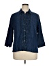 Faded Glory Blue 3/4 Sleeve Button-Down Shirt Size XL - photo 1