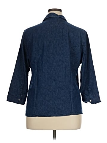 Faded Glory 3/4 Sleeve Button-Down Shirt (view 2)