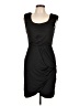 Apostrophe Solid Black Cocktail Dress Size L - photo 1