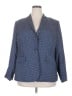 Vince Camuto Chevron-herringbone Blue Blazer Size 18W - photo 1