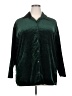 Victoria Jones 100% Polyester Green Long Sleeve Blouse Size 2X - photo 1