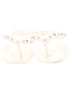 Assorted Brands Stars White Tan Flip Flops Size 9 - photo 2