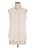 Anne Klein 100% Polyester Ivory Sleeveless Blouse Size M - photo 1