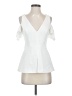 BCBGMAXAZRIA White Short Sleeve Blouse Size XS - photo 1