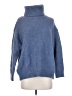Zara Solid Blue Turtleneck Sweater Size S - photo 1