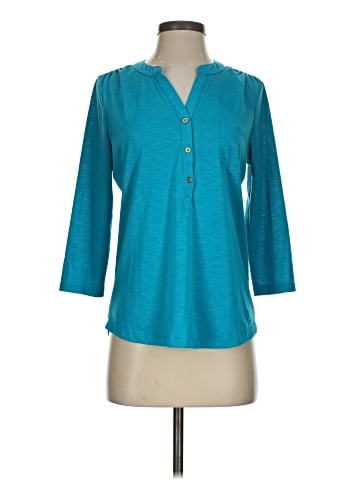 Rafaella 3/4 Sleeve Button-Down Shirt (view 1)
