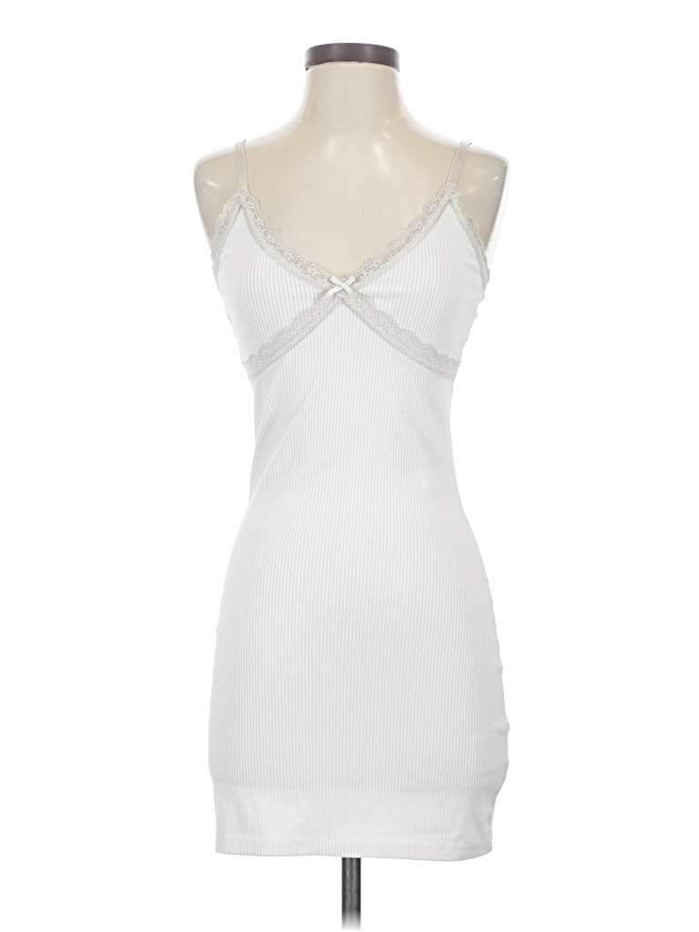 Pre-owned Divided By H&m Cocktail Dress In Silver