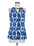 MICHAEL Michael Kors Blue Sleeveless Blouse Size M - photo 1