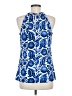 MICHAEL Michael Kors Blue Sleeveless Blouse Size M - photo 2
