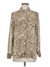 Rose + Olive 100% Polyester Animal Print Brown Long Sleeve Blouse Size M - photo 1