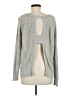 Ultra Flirt Metallic Silver Pullover Sweater Size M - photo 2
