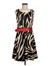 DressBarn Animal Print Tan Cocktail Dress Size 8 - photo 1