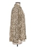 Rose + Olive 100% Polyester Animal Print Brown Long Sleeve Blouse Size M - photo 4