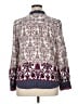 Talbots 100% Viscose Paisley Ivory Long Sleeve Blouse Size XL - photo 2