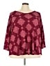 Evri Burgundy 3/4 Sleeve Top Size 3X - photo 1