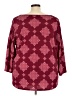 Evri Burgundy 3/4 Sleeve Top Size 3X - photo 2