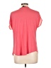 INC International Concepts 100% Polyester Orange Short Sleeve Blouse Size L (petite) - photo 2