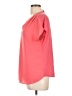INC International Concepts 100% Polyester Orange Short Sleeve Blouse Size L (petite) - photo 5