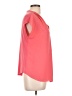 INC International Concepts 100% Polyester Orange Short Sleeve Blouse Size L (petite) - photo 4