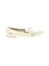 Deltan 100% Leather Metallic Ivory Flats Size 9 1/2 - photo 1