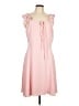 CeCe 100% Polyester Solid Pink Casual Dress Size 12 - photo 1