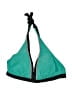 Walmart Color Block Green Swimsuit Top Size 8 - photo 1
