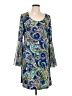 MSK Paisley Blue Cocktail Dress Size L - photo 1