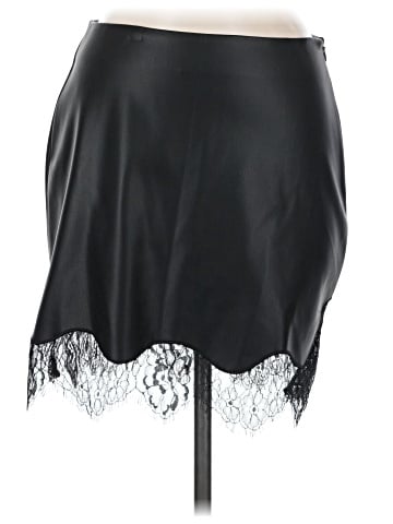 Topshop Faux Leather Skirt (view 1)
