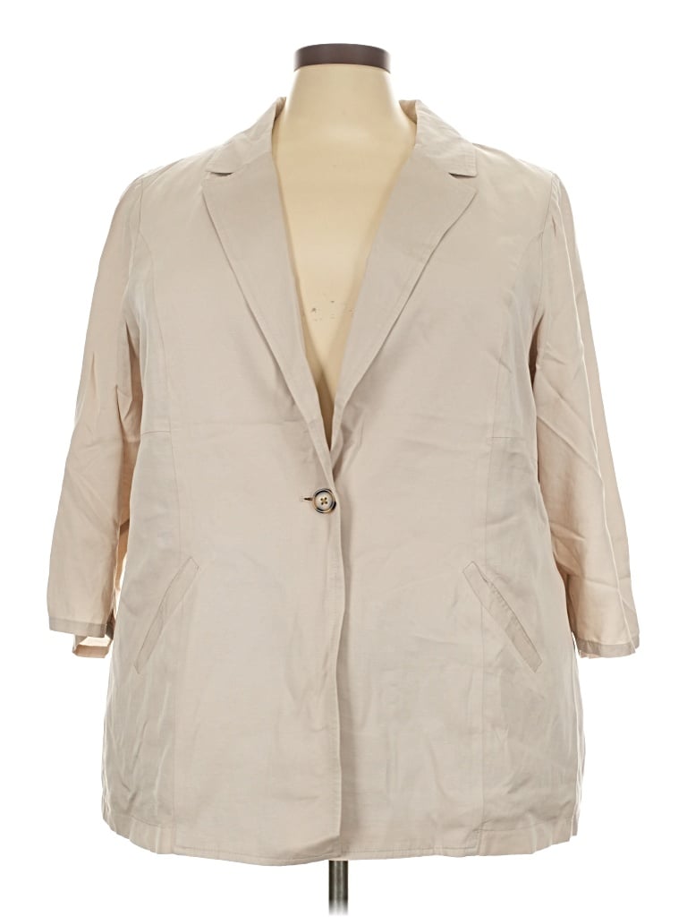 Click to view more detailed imagery on our partner's website Pre-owned Torrid Blazer Jacket In Tan
