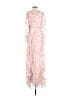 Mac Duggal 100% Polyester Floral Pink Cocktail Dress Size 2 - photo 2
