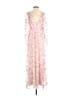 Mac Duggal 100% Polyester Floral Pink Cocktail Dress Size 2 - photo 1