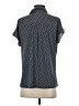Adrianna Papell Print Gray Short Sleeve Blouse Size S - photo 2