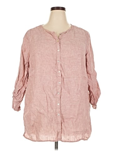 Tahari 3/4 Sleeve Button-Down Shirt (view 1)