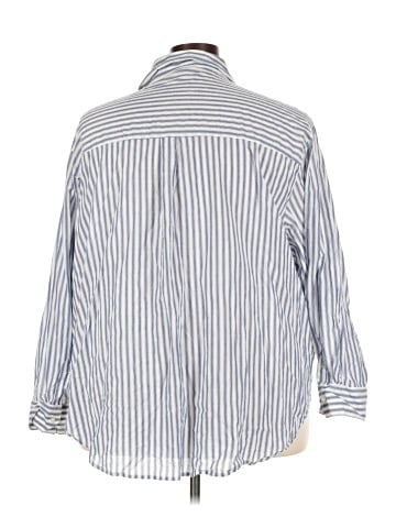 a.n.a. A New Approach 3/4 Sleeve Button-Down Shirt (view 2)