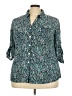 Kim Rogers Teal 3/4 Sleeve Blouse Size 3X - photo 1