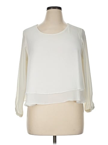 Zara Basic 3/4 Sleeve Blouse (view 1)